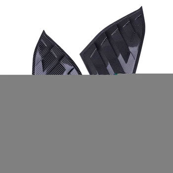 

DWCX Carbon Fiber Style Quarter Vent Window Scoop Spoiler Louver Trim fit for Honda Accord 2018