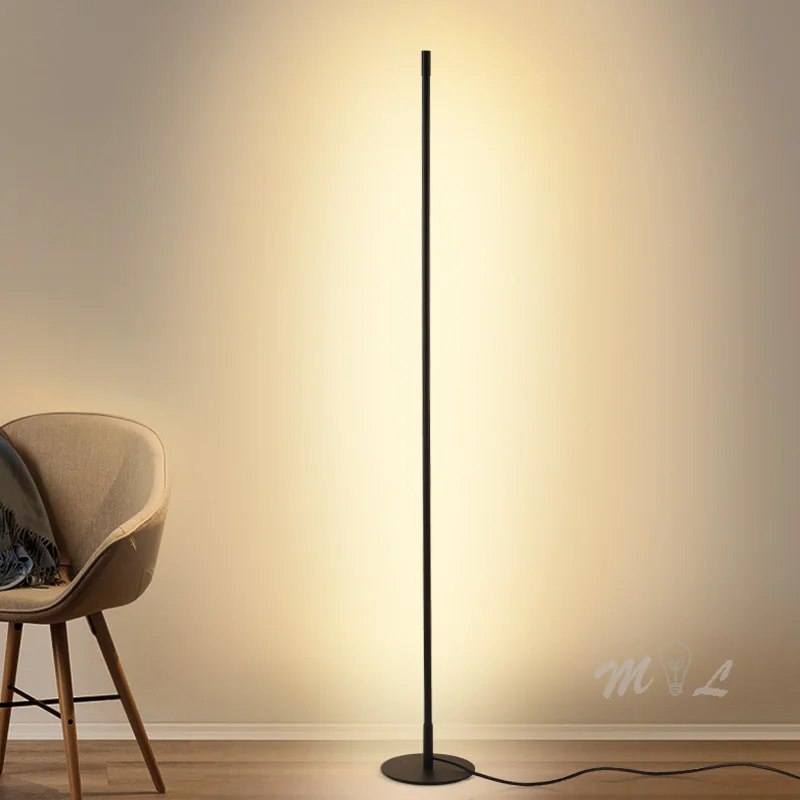 Колонна Led торшер современный стоячий светильник простые Торшеры для гостиной фойе рядом с лампой 18 Вт с регулируемой яркостью напольный светильник