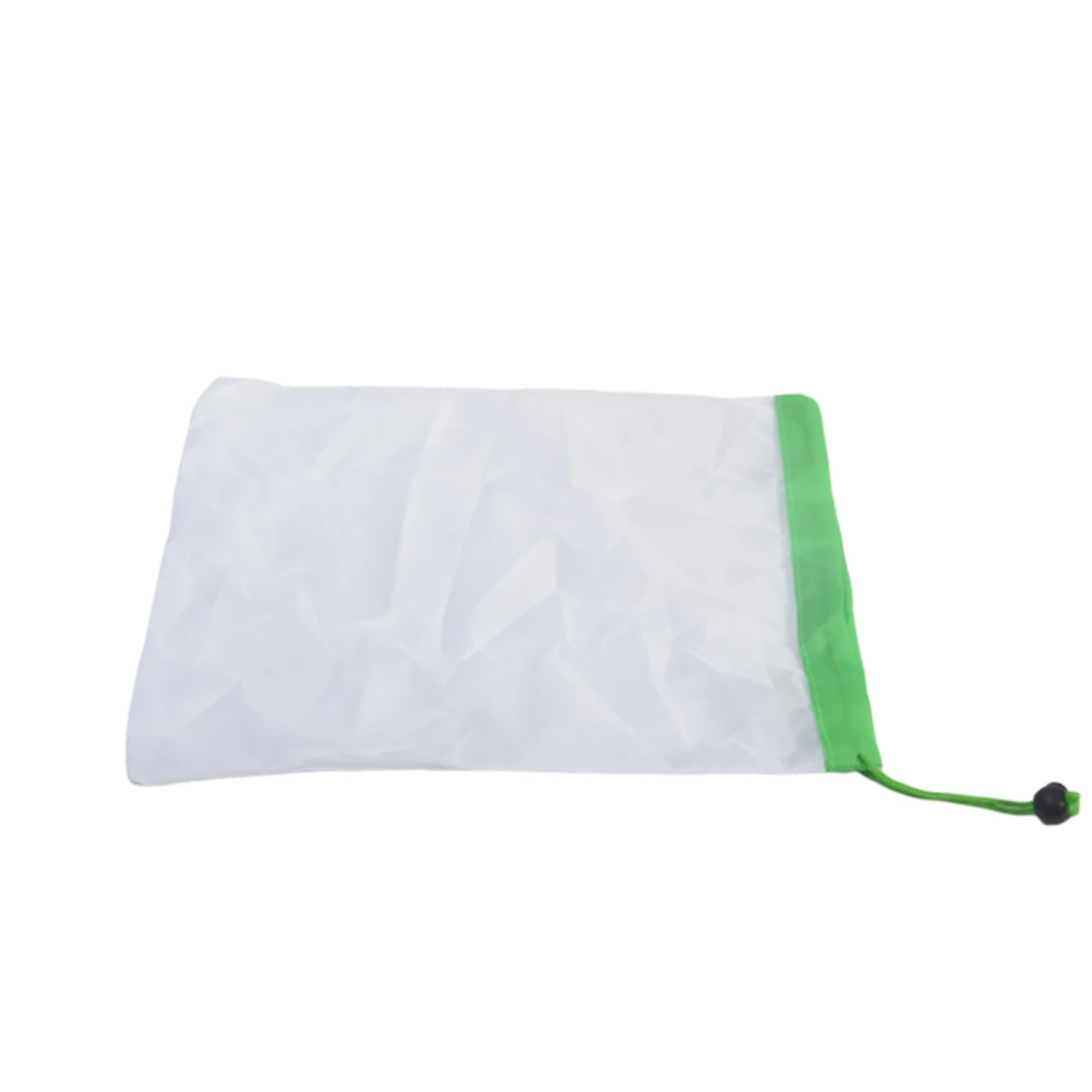 5pcs or Polyester Mesh Kitchen Fruit& Vegetable Storage Bags Reusable Produce Mesh Bags Random Color - Color: 5pcs