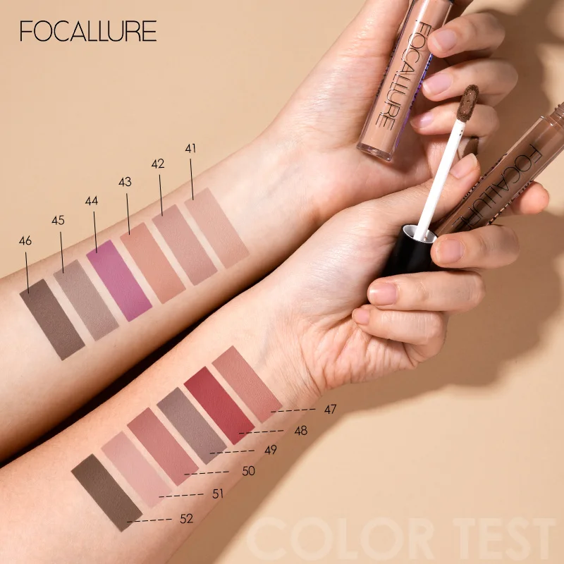 Focallure 37 Colors Matte Nude Liquid Lipstick Lip Gloss Waterproof Sexy Red Velvet Lip Stick Natural Nude Makeup Lipsticks