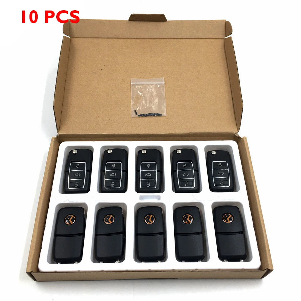 10 PCS X001-01 Xhorse дистанционный ключ 3 плата кнопок для B5 Тип VVDI2 Мини Удаленный программист дистанционный чип ключ Программа 5 шт./лот - Цвет: 10 PCS