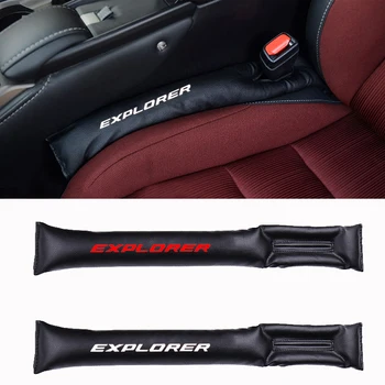 

2pcs Faux Leather Fillers Spacer Filler Slot Plug Car Seat Gap Pad For Ford Explorer