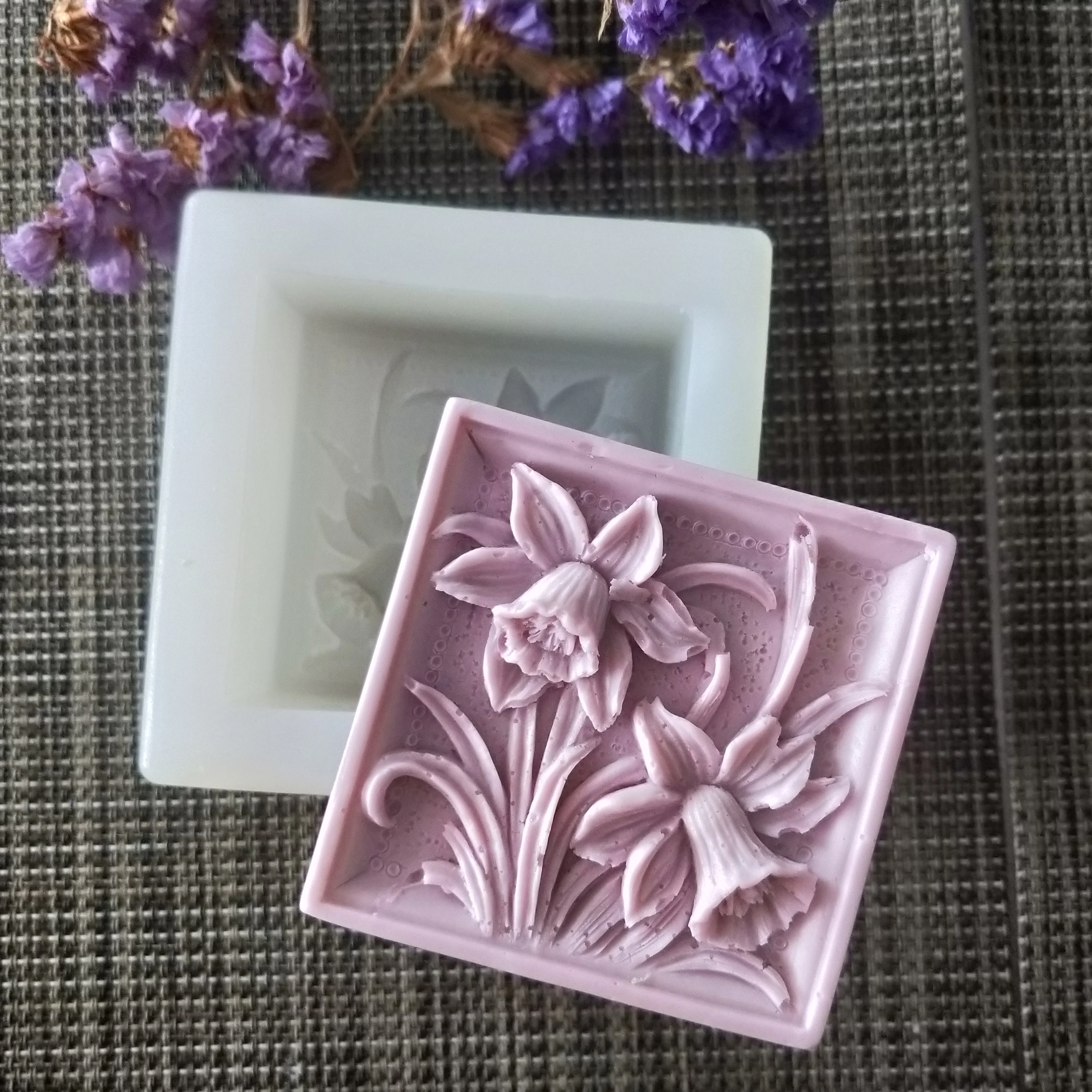 HC0131 przy силиконовые формы цветы формы для мыла Campanula квадратное мыло Цветочная глина Смола гипсовая шоколадная свеча форма для конфет