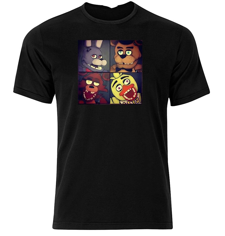 Five Nights At Freddy'S-графическая хлопковая футболка с короткими и длинными рукавами
