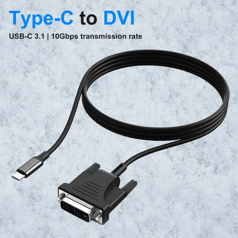 

Converter Cord High-quality USB-C to DVI Converter Cable User-friendly Long Service Life Adapter Cable