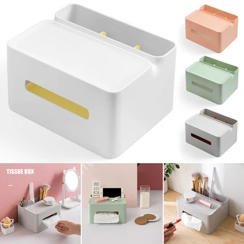 

Tissue Box Holder Rectangle Multifunction Pen Pencil Remote Control Tissue Box Cover Holder Best Price