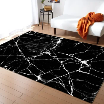 

Marble Texture Watercolor Cracks Carpets for Living Room Bedroom Area Rug Kids Room Play Mat 3D Printed Home Large Carpet