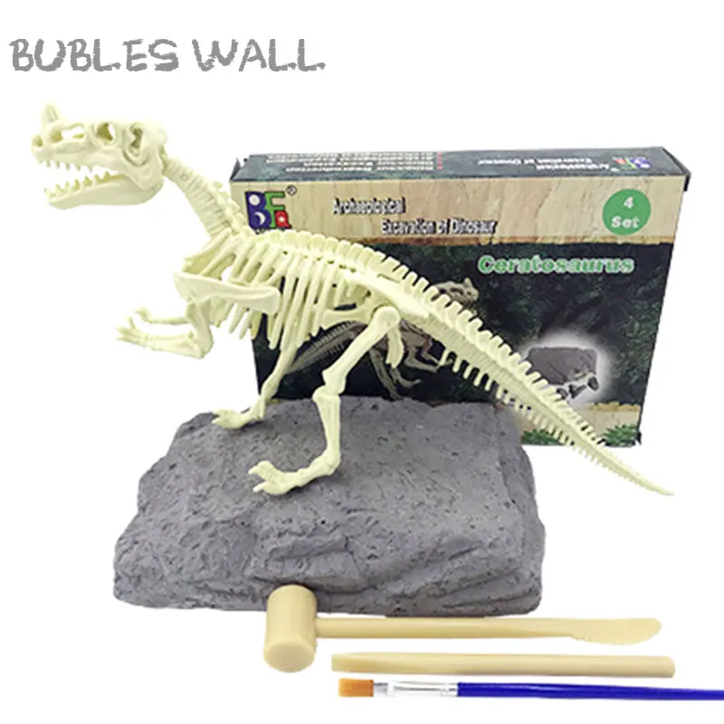 Новые кости динозавров Ceratosaurus игрушки для мальчиков подарки модели скелета