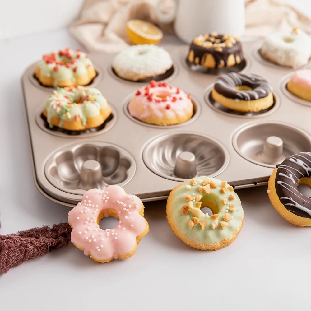 

Donut Maker Nonstick Cake Pan 4 Style Donuts Mold for Baking Tray for Oven bakeware tools kitchen utensils pastry Mould