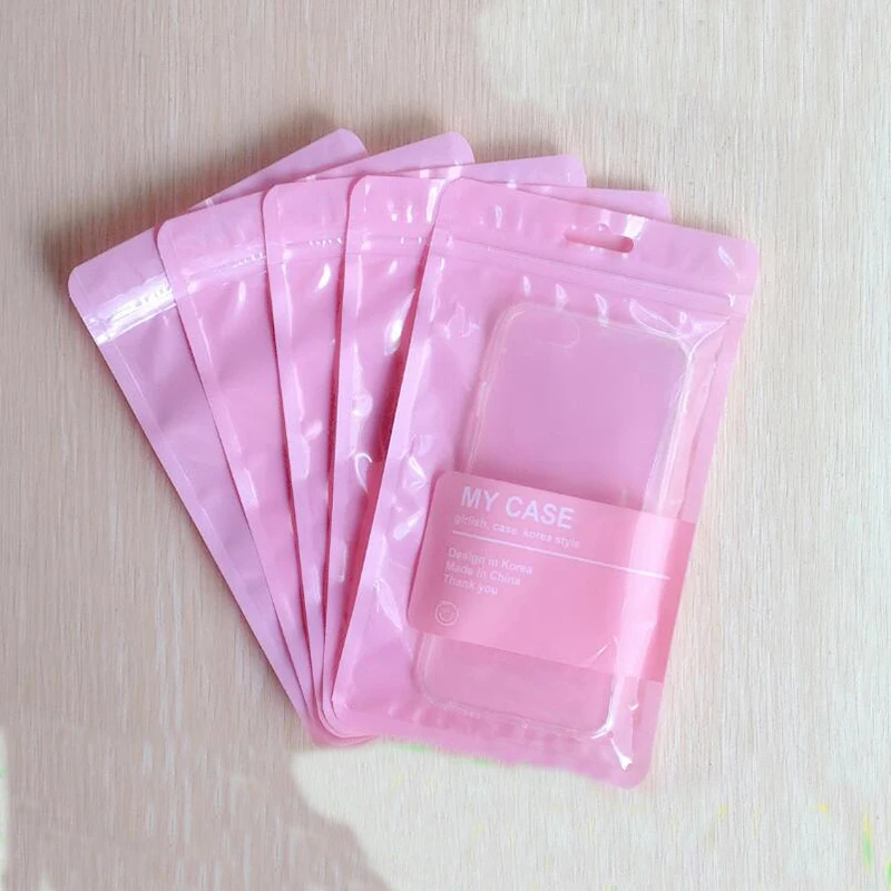 100pcs Baby Pink Mobile Phone Case Cover Retail Packaging Package Bag For Iphone XR 7 8 XS MAX 11 Pro X 10 6 Plus | Дом и сад
