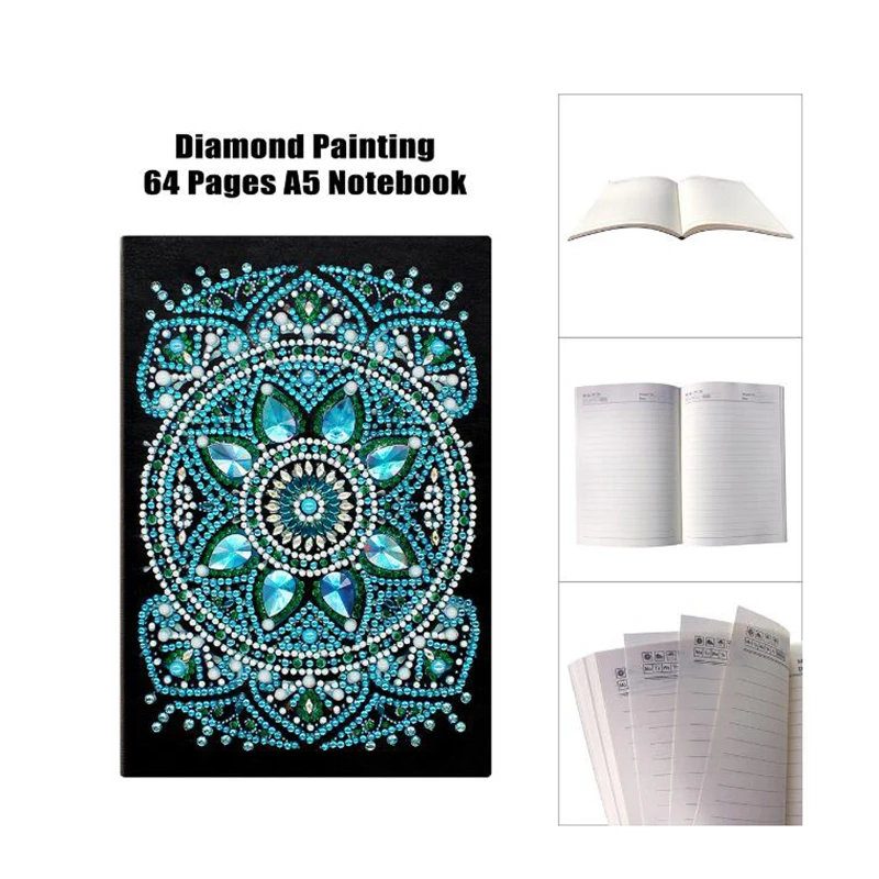 

Diamond Painting Cross stitch Accessories Mandala Notebook Special Shaped Diary Book Diamond Embroidery Tool A5 Mosaic Gift A019