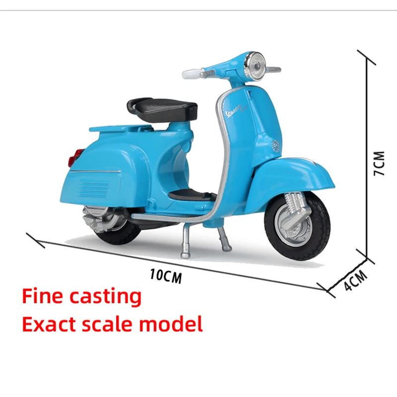 Валли 1:18 1970 VESPA 150CC литой мотоцикл модель гибкие вращающиеся колеса игрушка для