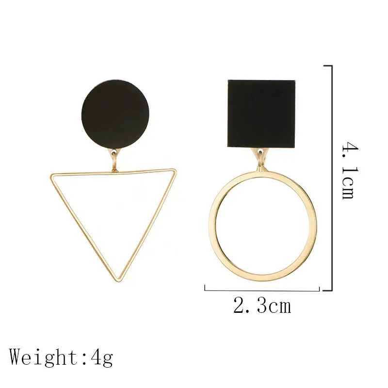 Новые Винтажные висячие серьги для женщин золотистый/серебристый круглые большие геометрические серьги модные серьги, украшения в подарок