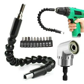 

105° Right Angle Drill & Flexible Shaft Bits Extension Screwdriver Bit Holder