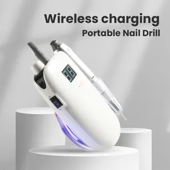 

30000 RPM Rechargeable Nail Drill Bits Set Electric Nail Polisher Wireless Charing Portable Nail Drill Machine For Manicure