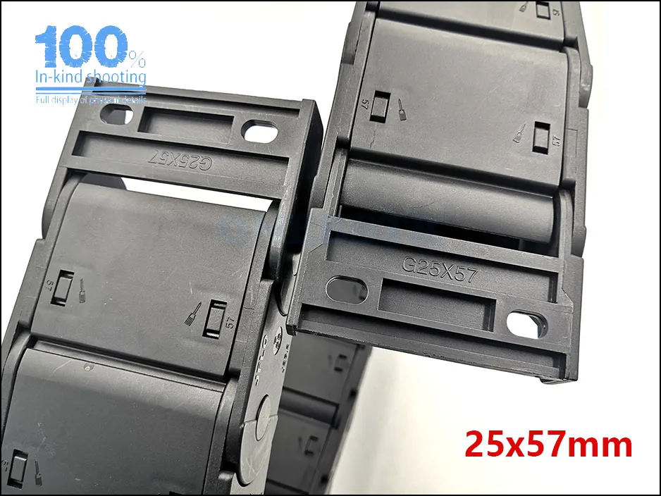 JFLO 1Meter 25x25 25x38 25x57 25x77mm Drag chain Wire Carrier cable Sealing both side open Protection Towline Free shipping 22