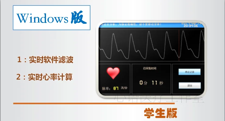 Модуль анализатора умственного стресса | USB фотоэлектрический импульсный волн PPG частота сердечных сокращений | HRV модуль разработки