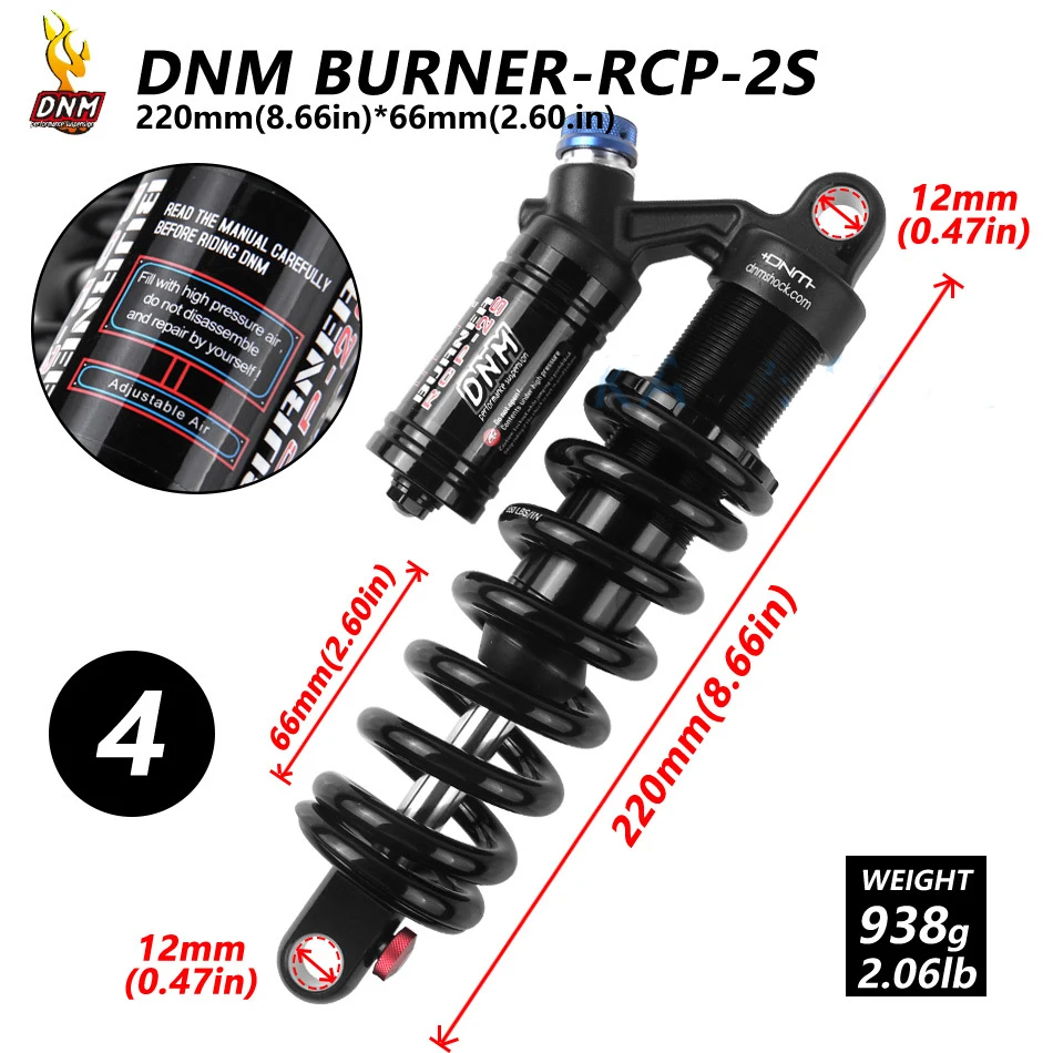 DNM/RCP-2S для езды на горном велосипеде с enduro DH Задний амортизатор fox190mm 200 м 220 мм 240 мм 550 кг для Подвеска рама
