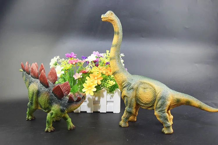 Jurassic Simulated Dinosaur Models Toy Plastic T-Rex Triceratops Model Ornaments Educational Toy