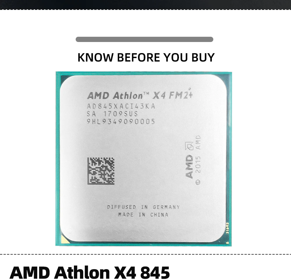 AMD New Athlon X4 845 3.5 GHz 65W Quad-Core CPU Processor AD845XACI43KA Gamer Socket FM2+ DDR3 Desktop Accessories cpu processor