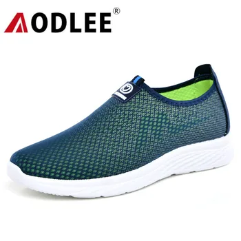 

Fashion Men Slip-On Shoes Lightweight Mesh Men Running Shoes Casual Breathable Comfortable Walking Sneakers Dropshipping AODLEE