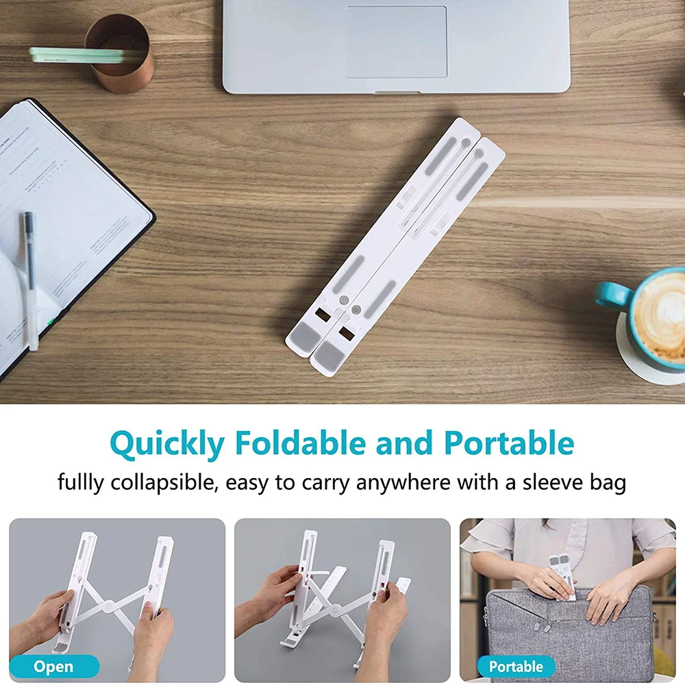 Portable Laptop Stand  Adjustable Laptop Holder Tablet Bracket Foldable Macbook Support Notebook Base For PC Computer