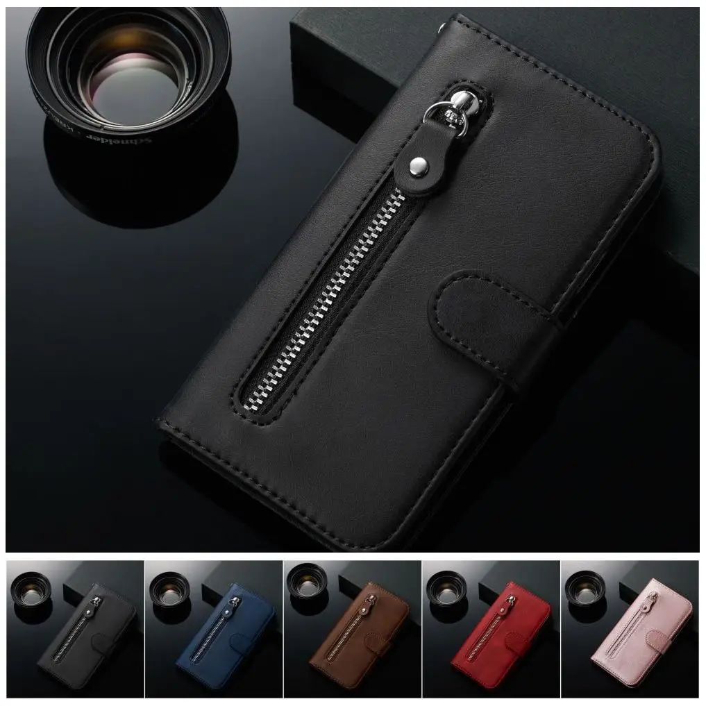 Premium Zipper Wallet Flip Case - Business Edition