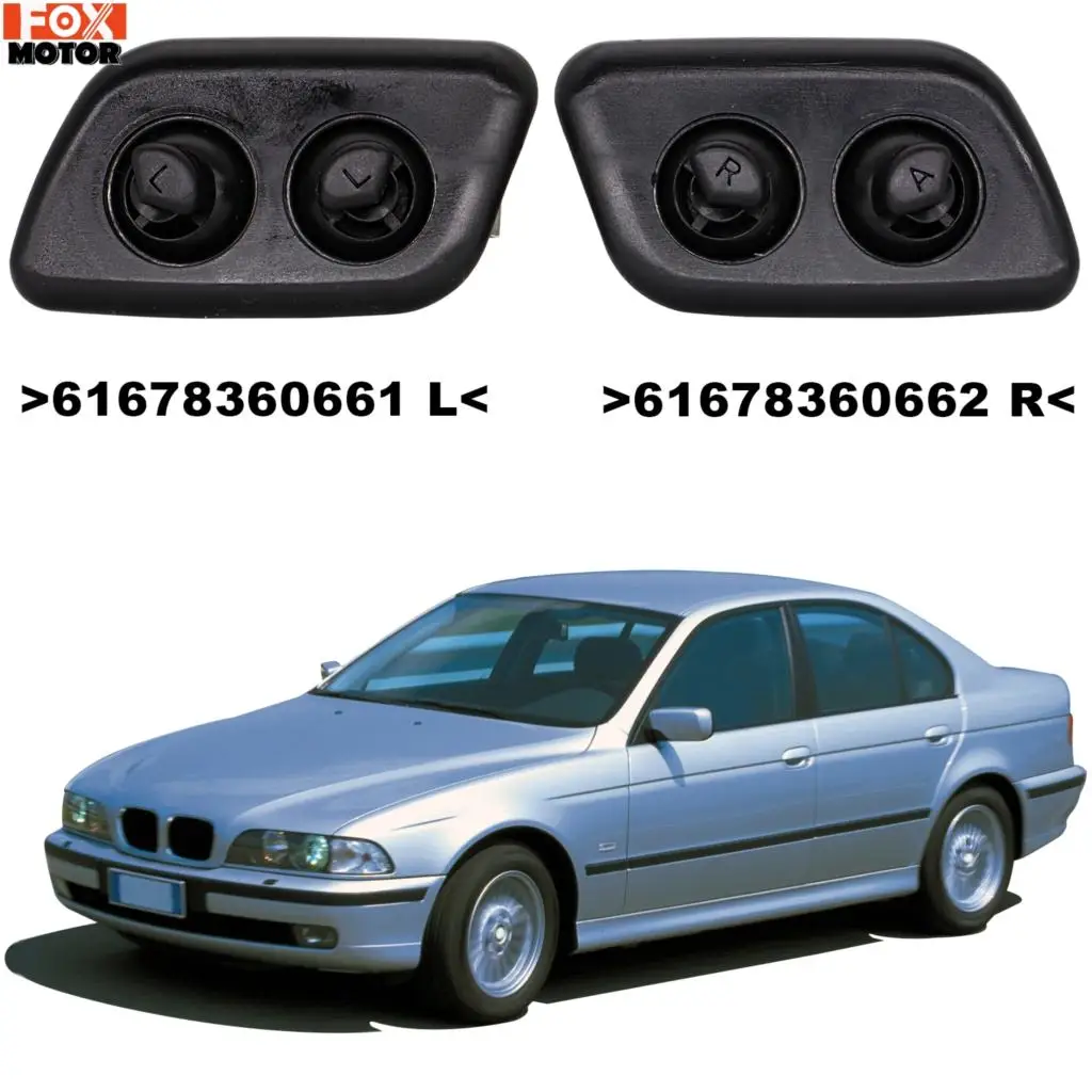 2X левая/правая фара сопло шайбы для BMW 5 серии E39 525i 525iT 528i 528iT 530i 540i 540iT M5 61678360662