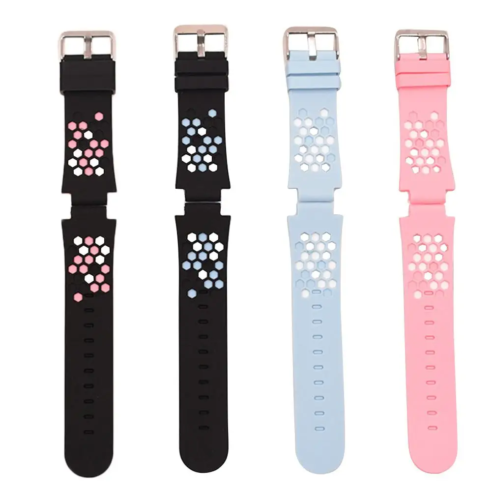cheap For Small Genius Children #039;S Smart Phone Watch Two Color Strap Silicone Replacement Wristband Smart Accessories 15Mm Universal