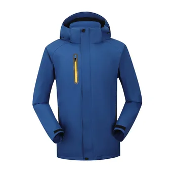 

Casual Jacket Stand Collar Men And Women Raincoat Jacket Customizable plus Velvet Outdoor Windproof Waterproof Mountain Climbing