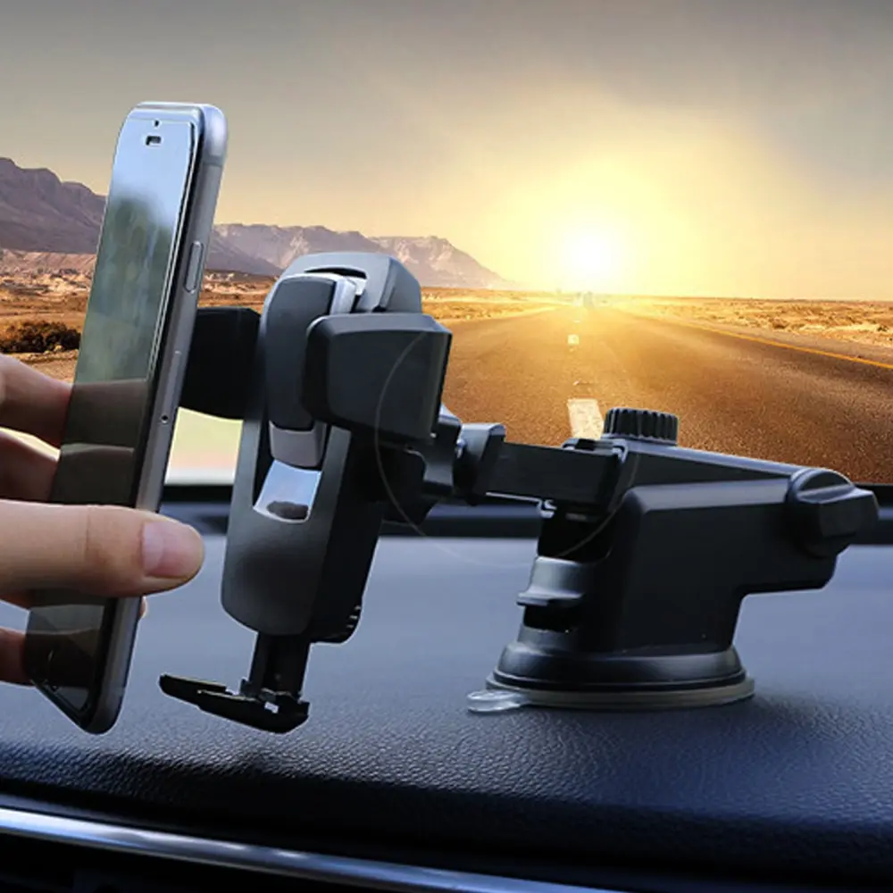 New Sucked Type Vehicle Driving Adjustable Intelligent Accessory Tool 360 Degree Rotation Cellphone Mobile Car Phone Holder