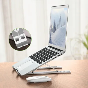 

Portable Laptop Holder for MacBook Pro Notebook Foldable Aluminium Alloy Laptop Stand Bracket Laptop Holder for PC Notebook