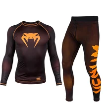 T shirtMMA Трусы трикотажные спортивные шорты с коротким рукавом с принтом боксерские ММА шорты мужские шорты кикбоксинг, муай-тай боксео grappling thai