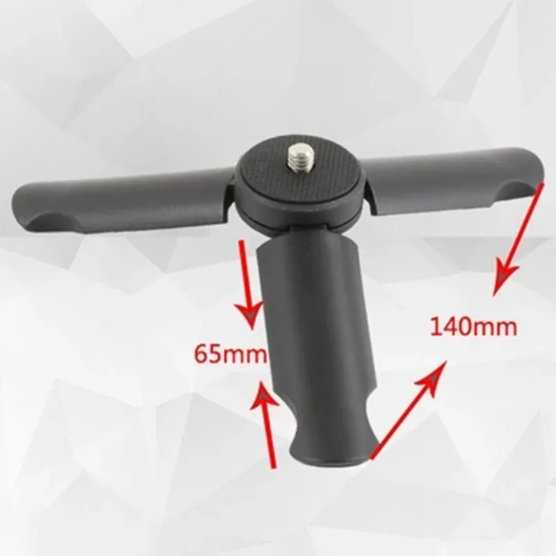  Universal Microphone Stand L Bracket Camera Grip With 2 Hot Shoe Mounts For Zhiyun Smooth Q/3/Dji O