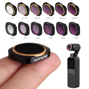 

Filter Kit for DJI OSMO POCKET Filter Handheld Gimbal Camera Lens Filter Osmo Pocket ND Filter MCUV CPL ND64-PL ND32-PL ND4 ND8