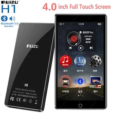 El más nuevo RUIZU H1 Bluetooth 5,0 reproductor MP3 4,0 pulgadas pantalla táctil completa FM Radio grabación E-book música reproductor de vídeo altavoz incorporado