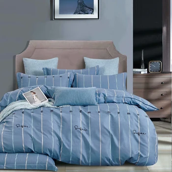 

Plaids and covers 100%cotton bedding set bed linen coarse calico duvet cover,flat fitted bed sheet,pillow cases,Twin Full Queen