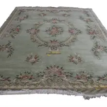 Ковер с розами, ковер ручной работы, декор для стола, Роскошный Коврик, шерсть индейки, вязаные ковры