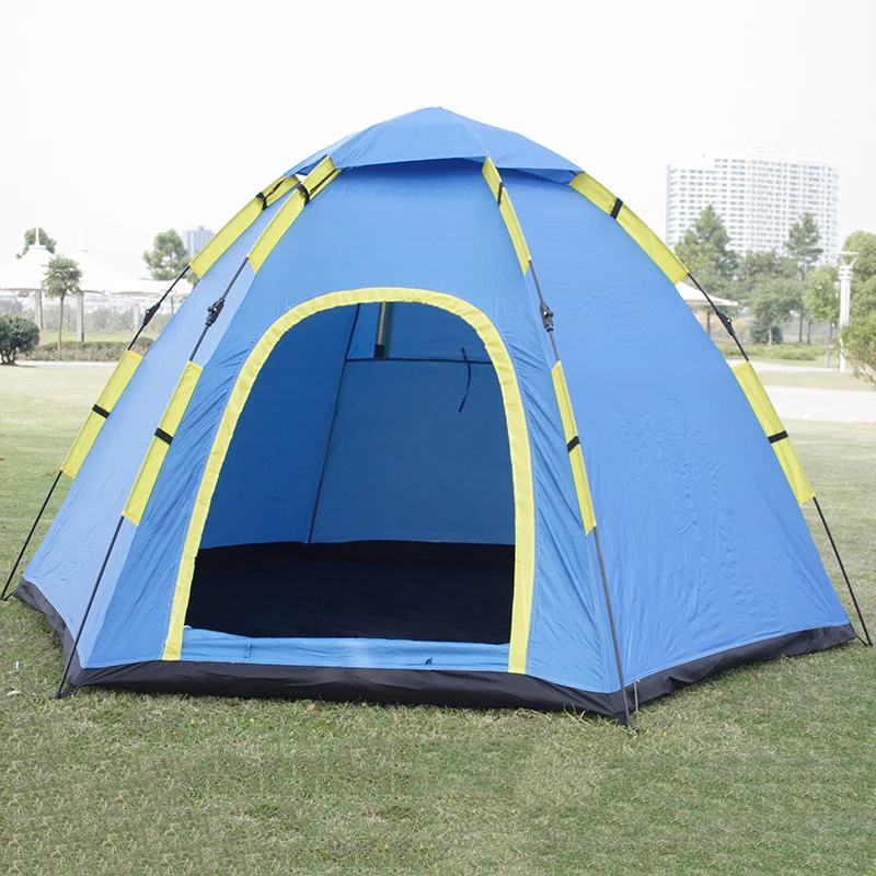 

Tent Wholesale 3 to 4 People Outdoor Camping Single Layer Turret Automatic Tent Portable Tents Customizable Manufacturers Direct