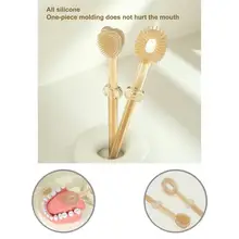 

1Set Baby Toothbrush Durable Healthy Tender Infant Tongue Brush Toothbrush for Home Newborn Toothbrush Toddler Toothbrush