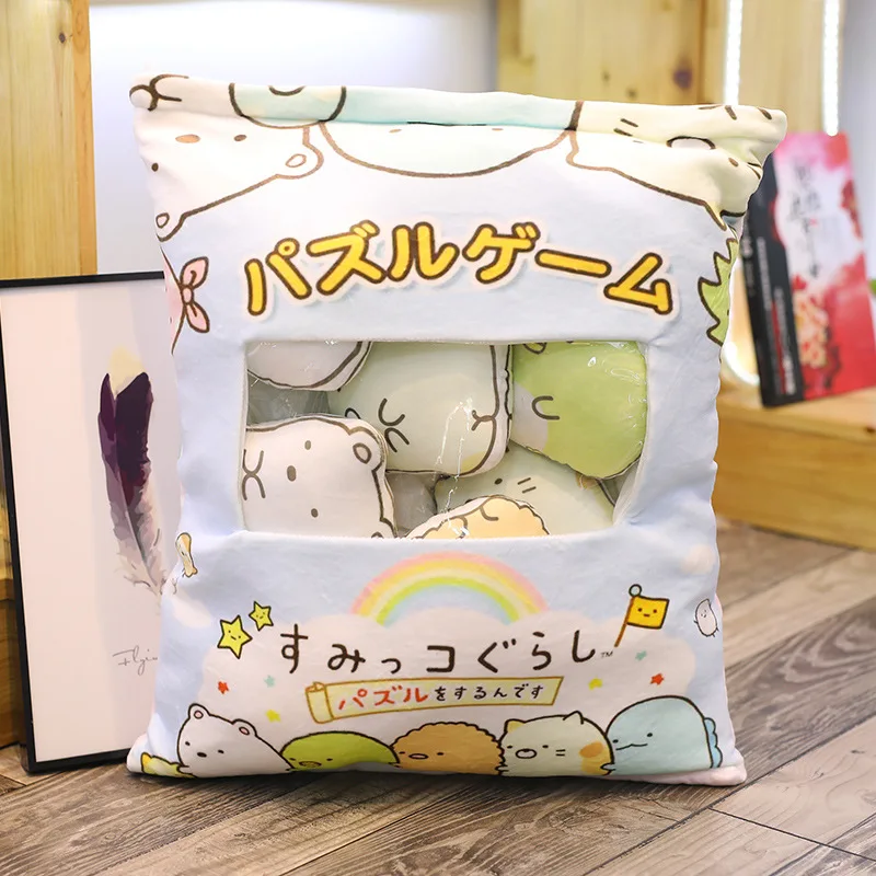 8 шт./пакет Sumikko Gurashi плюшевая игрушка Сан-х Аниме Тоторо свинка клубника мой герой мягкие игрушки подушки Рождественские подарки - Цвет: 3