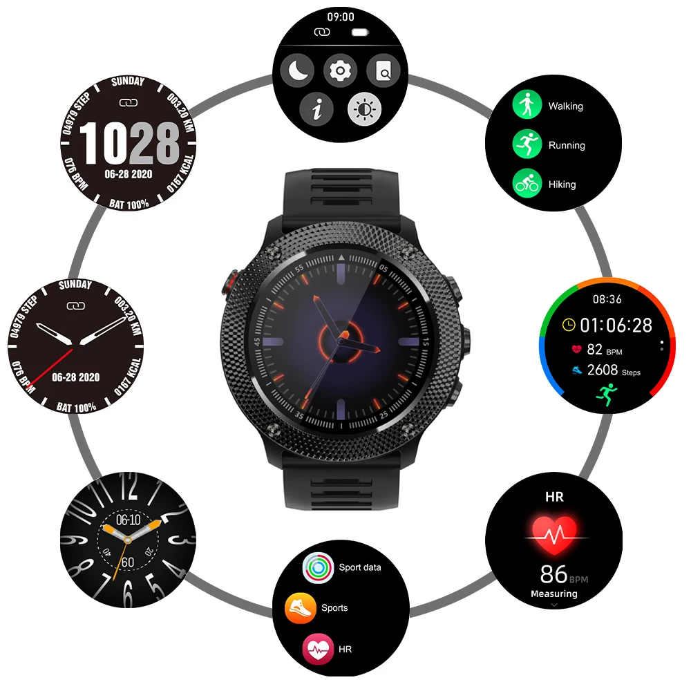 STrollAR Men Smartwatches 2021 30M Waterproof 12 Sport modes Fitness Tracker Clock Smart Watch for Android IOS Xiaomi Huawei