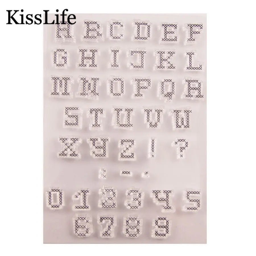 1 Sheet 26 Capital Alphabets Letters 0-9 Numbers Clear Stamps for Scrapbooking Card Making Birthday Rubber | Дом и сад