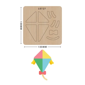 

SMVAUON wooden die kite scrapbooking cutting dies making decor supplies suitable for common die-cutting machines in the market