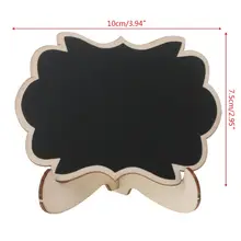 10pcs Wooden Mini Blackboard Butterfly Shape Table Sign Memo Message Stand Chalk Board Wedding Party Decoration Supplies LX9A