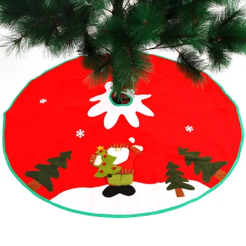 

2020 Christmas Tree Skirts with Bandage Blanket Carpet Natal Gift New Year Decoration Christmas Decorations for Home Tree Skirt