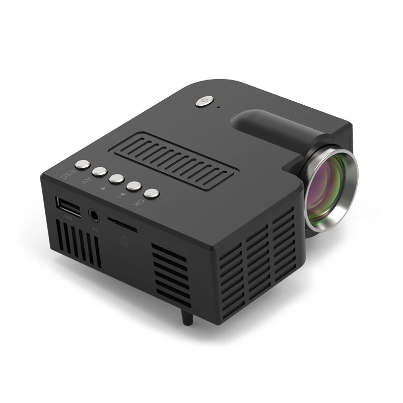UNIC 28C светодиодный мини-проектор портативный 1080p Full HD проектор домашний кинотеатр развлечения проекторы USB/SD/AV вход