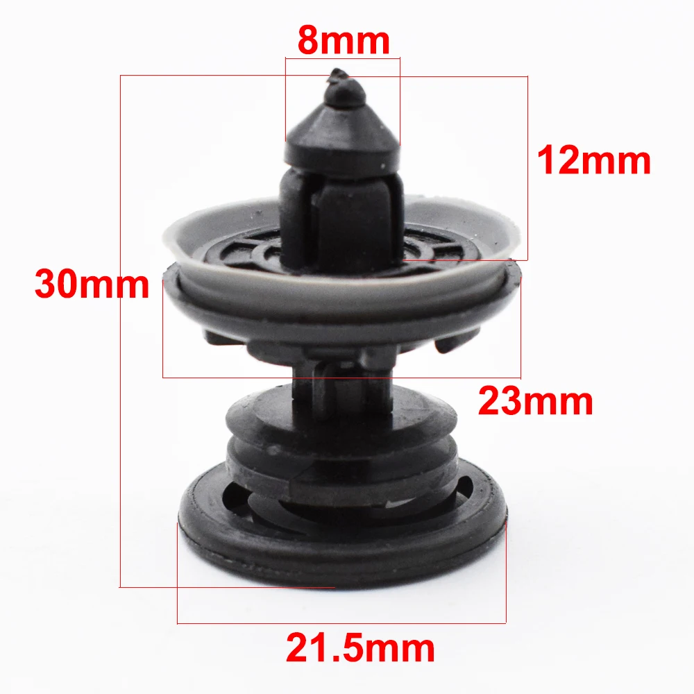 Car Interior Door Trim Panel Push Fastener Clips 10Pcs For Volkswagen VW Passat Golf GTI Polo Audi