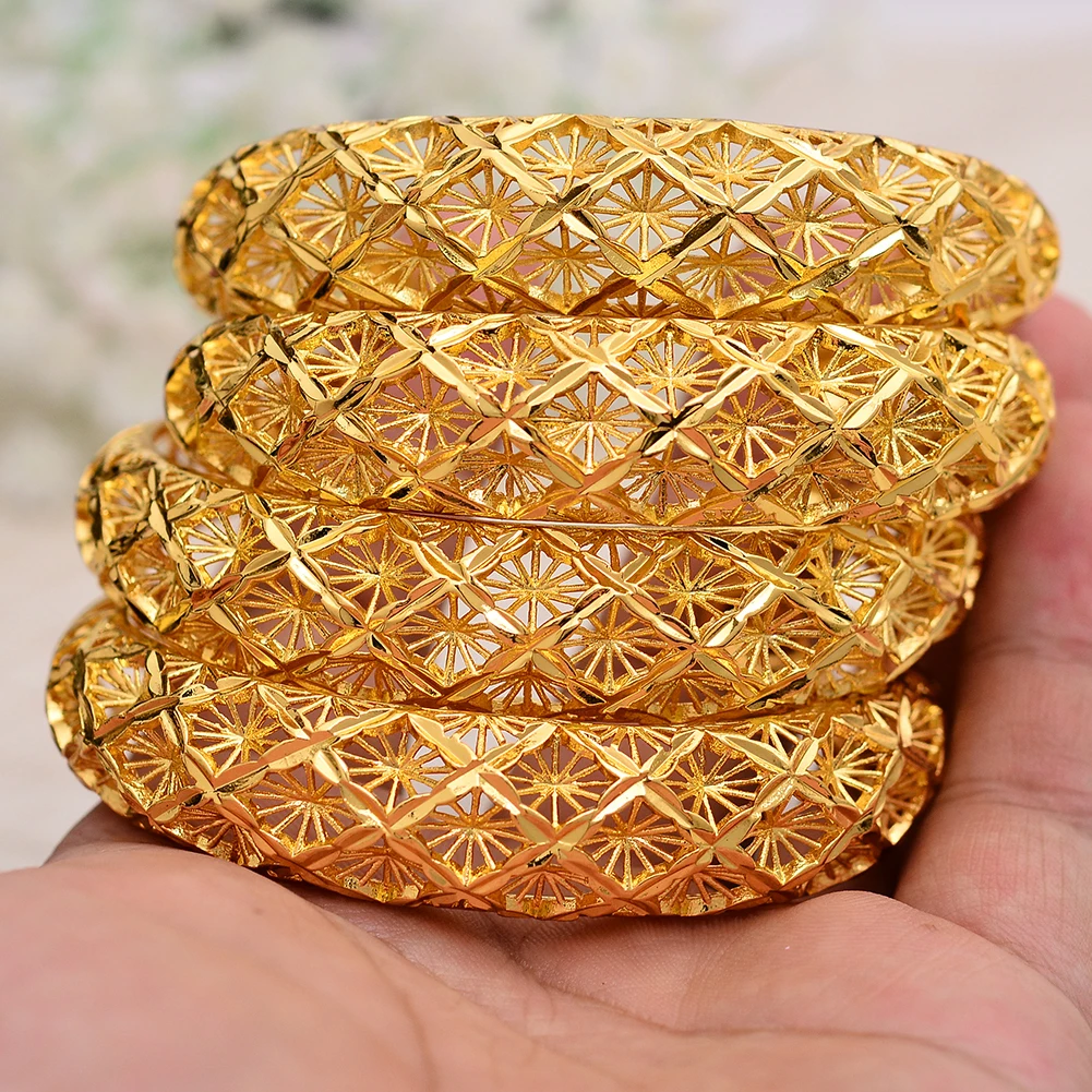 Annayoyo модные 24K золотой цвет арабский эфир браслеты для женщин браслет ювелирные изделия оптом Рамадан Рождество Хэллоуин