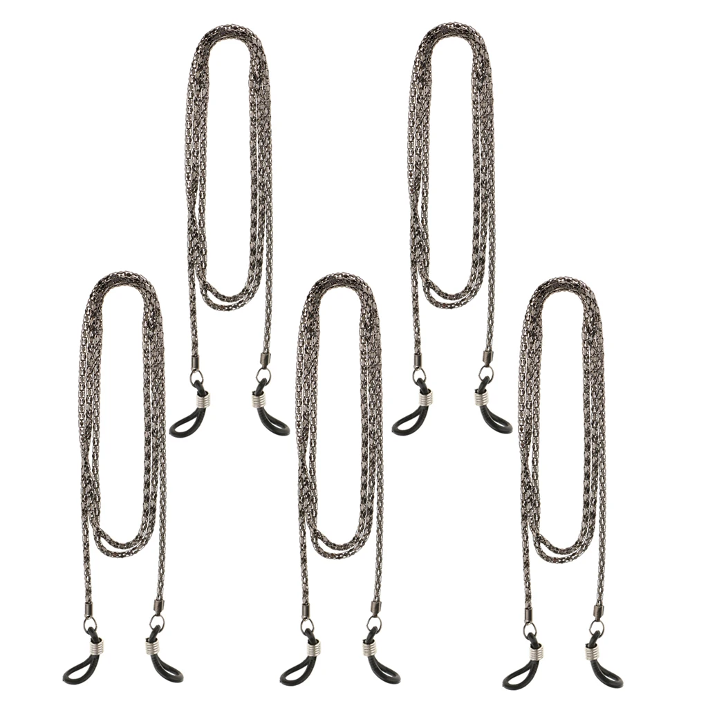 5pcs Eyeglass Chain Reading Glasses Sunglasses Holder for Outdoor Activities Sports Gym Travel Home Accessories 5pcs Eyeglass Chain Reading Glasses Sunglasses Holder for Outdoor Activities Sports Gym Travel Home Accessories